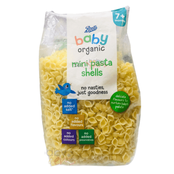 Boots Baby Organic mini pasta shells 7m+ 250g