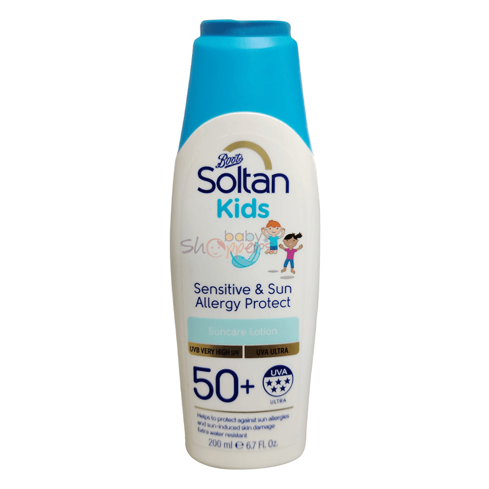 Boots-Soltan-Kids-Sensitive-&-Sun-Allergy-Protect-Lotion-SPF50+-200ml Boots Soltan Kids SPF 50