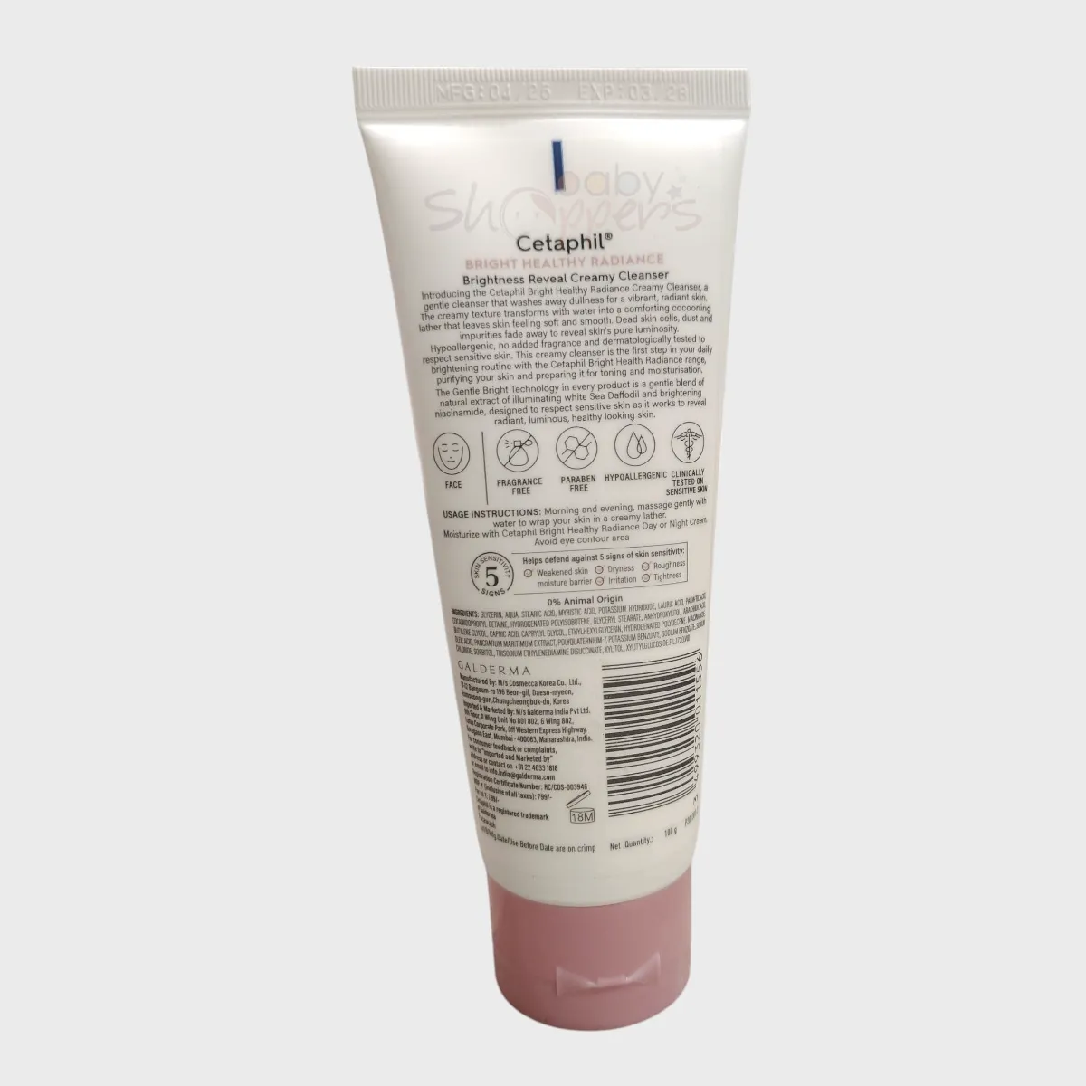 Cetaphil Bright Healthy Radiance Brightness Reveal Creamy Cleanser 2 100g