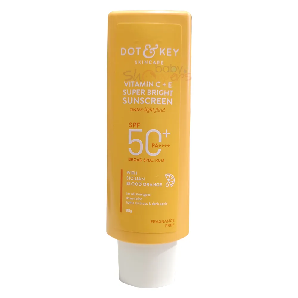 Dot & Key Vitamin C + E Super Bright Sunscreen SPF50+ PA++++ 80g Dot Key Vitamin C E Super Bright Sunscreen SPF50 PA 80g Dot & Key Vitamin C + E Super Bright Sunscreen SPF50+ PA++++ 80g