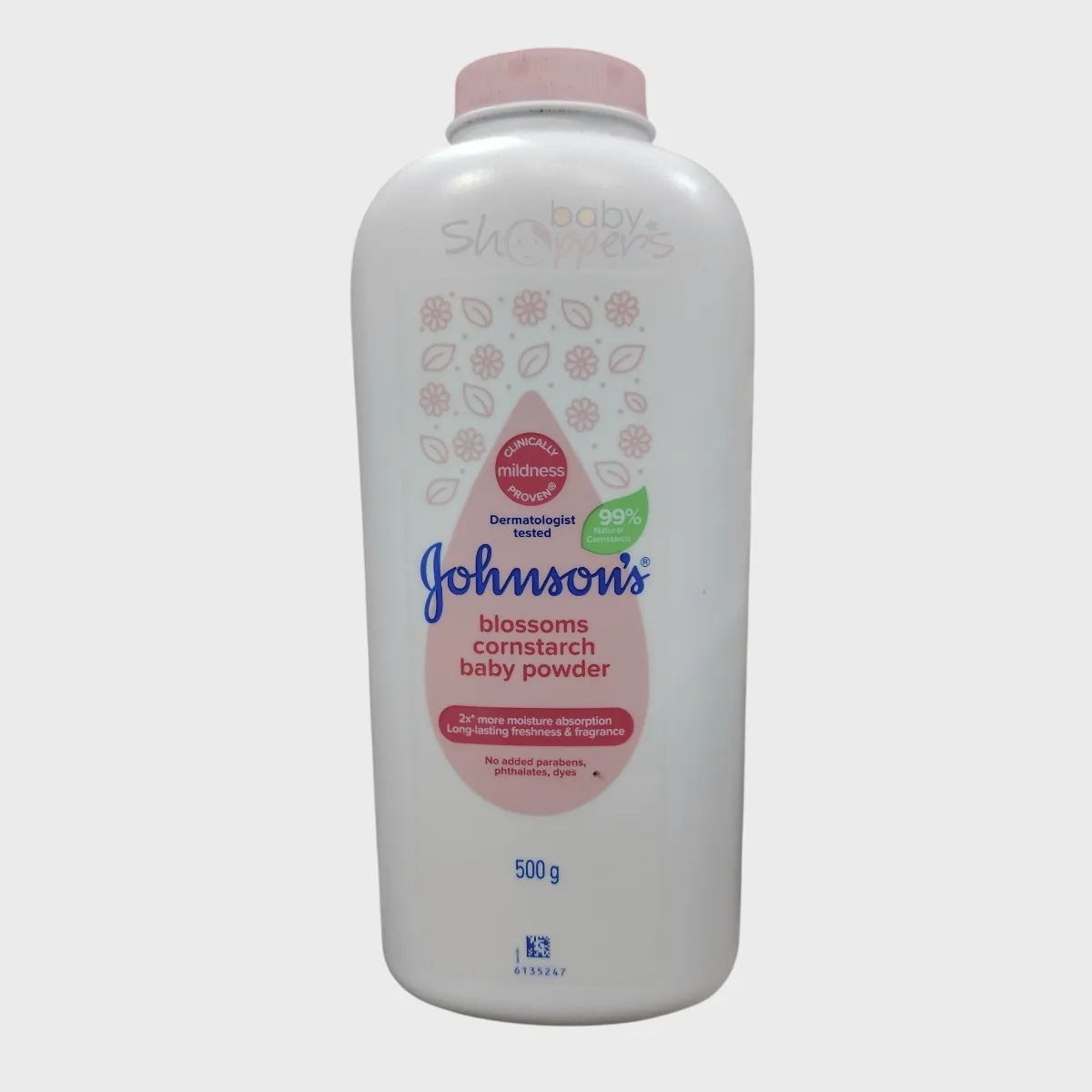 Johnsons Blossoms Cornstarch Baby Powder 500g Johnsons Blossoms Cornstarch Baby Powder 500g