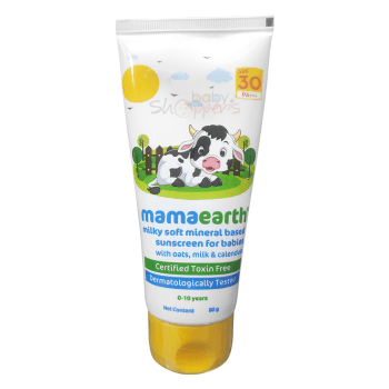 Mamaearth Milky Soft Mineral Based Baby Sunscreen 80g