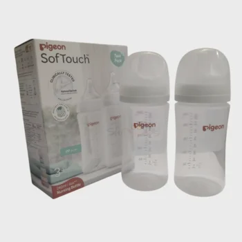 Pigeon Softouch Feeding Bottle Twin Pack 3month+ 240ml