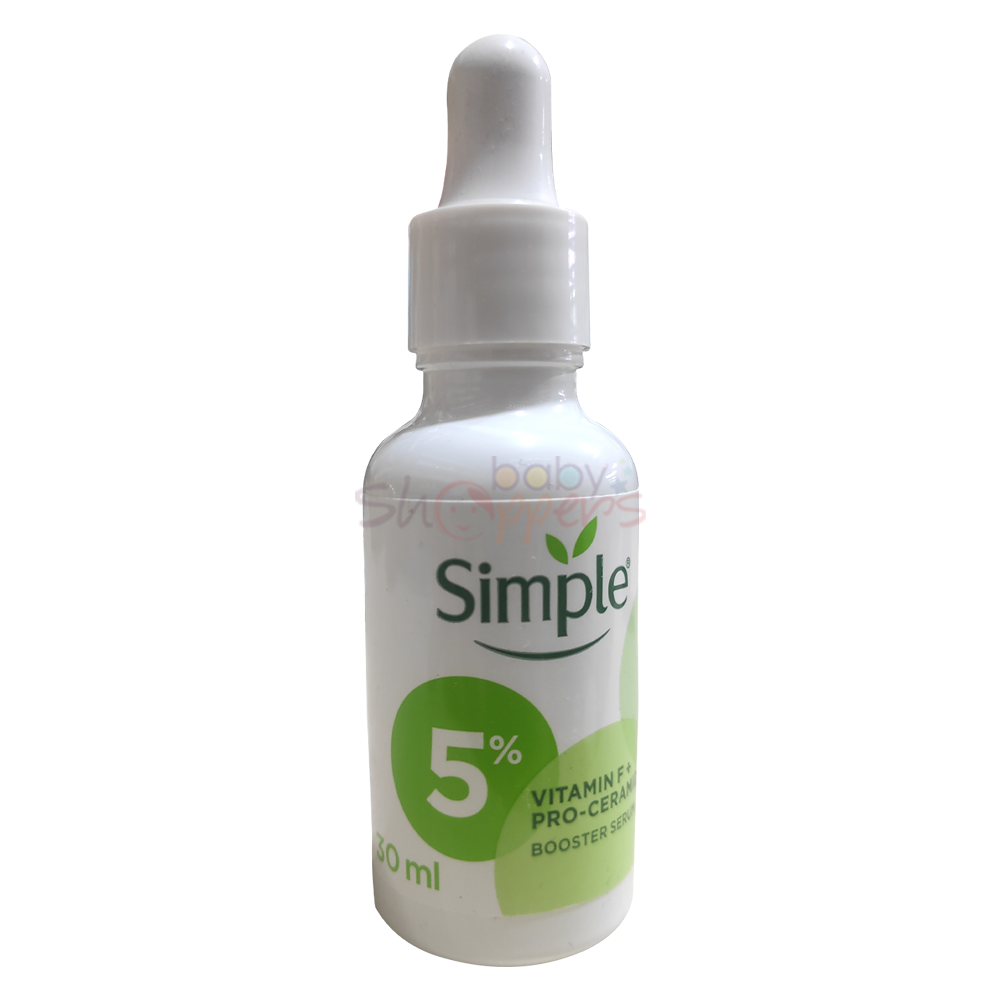 Simple-Booster-Serum-5%-Vitamin-F-+-Pro-Ceramides-30ml Simple Booster Serum 5 Vitamin F Pro Ceramides 30ml Simple Booster Serum 5% Vitamin F + Pro Ceramide 30ml