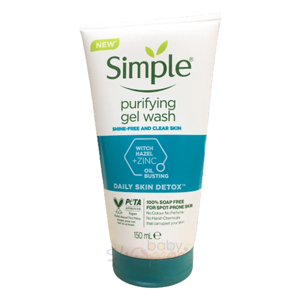 Simple Daily Skin Detox Purifying Gel Wash 150ml Simple Daily Skin Detox Purifying Gel Wash 150ml Simple Daily Skin Detox Purifying Gel Wash 150ml