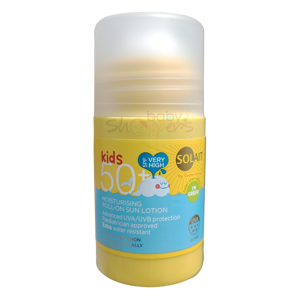 Solait-Kids-Moisturising-Roll-On-Sun-Lotion-SPF-50+-75ml Superdrug Sun Lotion - Price & Benefits | BabyShoppers