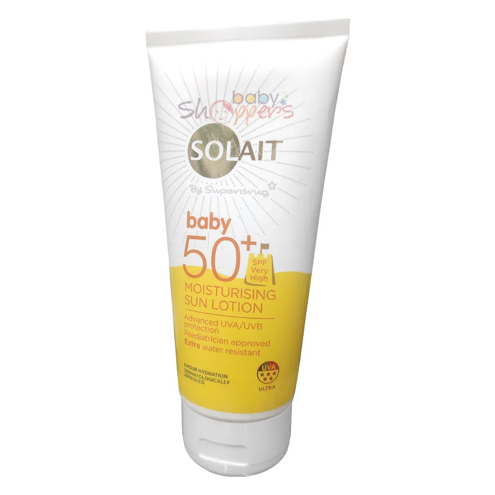 Superdrug Solait Baby Moisturising Sun Lotion 200ml Superdrug Solait Baby Moisturising Sun Lotion 200ml