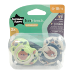 Tommee Tippee Funfriends Orthodontic Soother 6-18m 1 Tommee-Tippee-Funfriends-Orthodontic-Soother–6-18m
