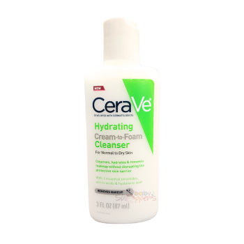 CeraVe Hydrating Cream-to-Foam Cleanser For Normal to dry Skin 87ml