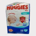 Huggies Dry Tape New Born Diaper Upto 5kg 58pcs