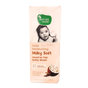 Mother Sparsh Daily Moisturizing Milky Soft Head to Toe Baby Wash 400ml
