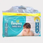Pampers Baby-Dry Size-3 (Jumbo Pack 98 Nappies) Weight 6-10 kg
