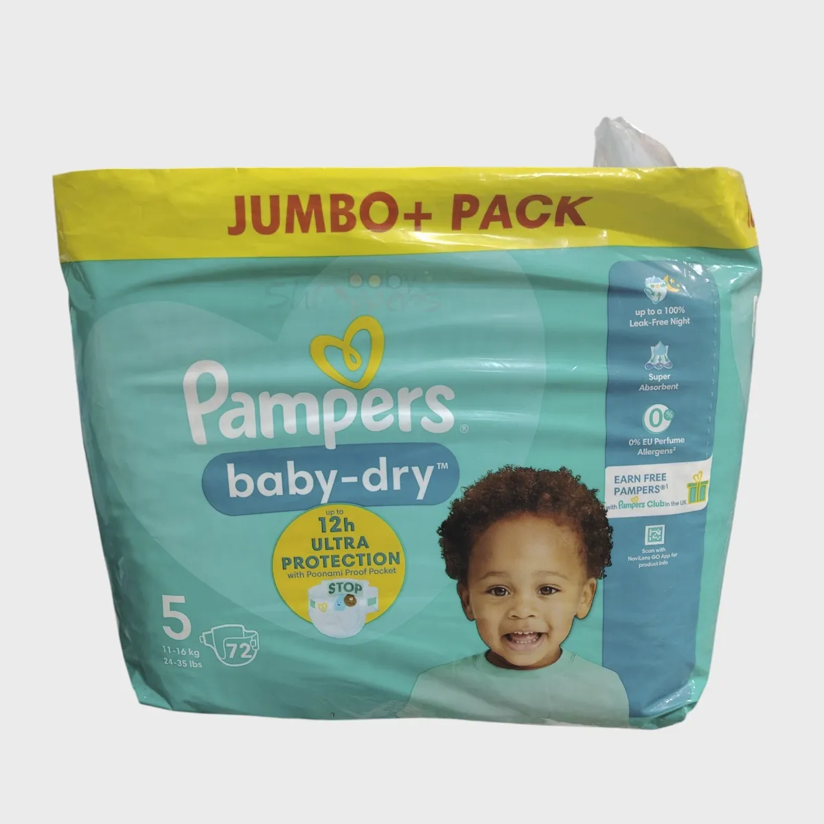 Pampers Baby-Dry Size-5 (Jumbo Pack 72 Nappies) Weight 11-16 kg Pampers Baby Dry Size 5 Jumbo Pack 72 Nappies Weight 11 16 kg 1 Pampers Baby-Dry Size-5 (Jumbo Pack 72 Nappies) Weight 11-16 kg