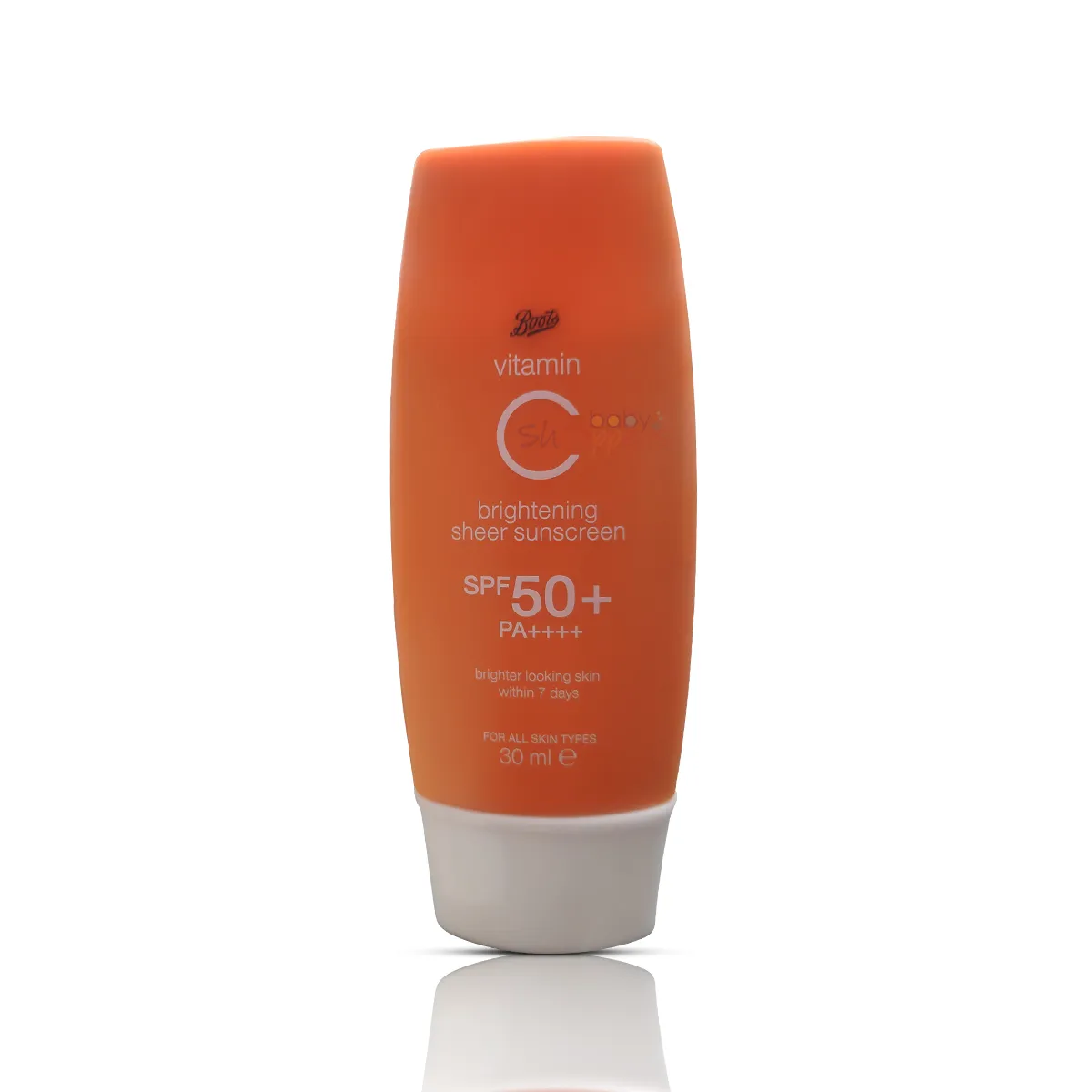 Boots Vitamin C Brightening Sheer Sunscreen SPF50+ 30ml Boots Vitamin C Brightening Sheer Sunscreen SPF50 30ml Boots Vitamin C Brightening Sheer Sunscreen SPF50+ 30ml