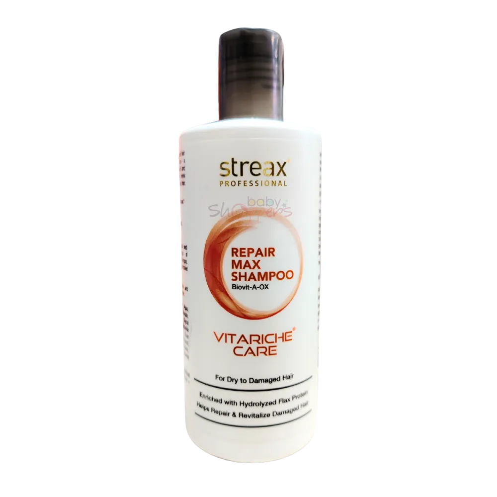 Streax Vitariche Care Repair Max Shampoo 300ml Streax Vitariche Care Repair Max Shampoo 300ml Streax Vitariche Care Repair Max Shampoo 300ml