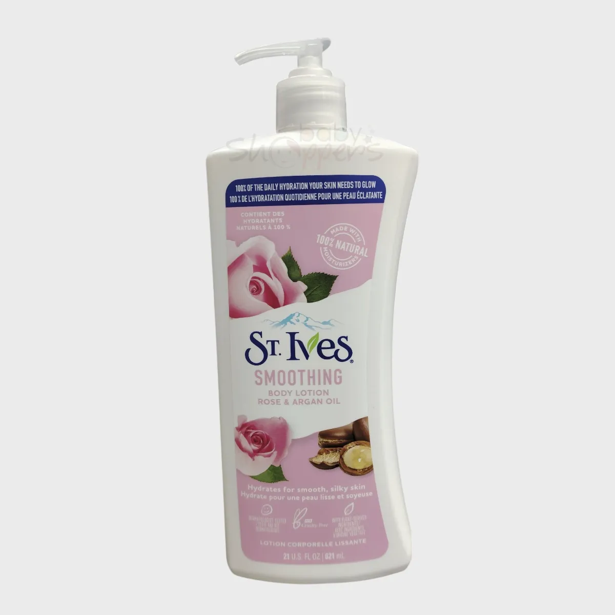 St.Ives Rose & Argan Oil Smoothing Body Lotion 621ml St.Ives Rose Argan Oil Smoothing Body Lotion 621ml 2 St.Ives Rose & Argan Oil Smoothing Body Lotion 621ml