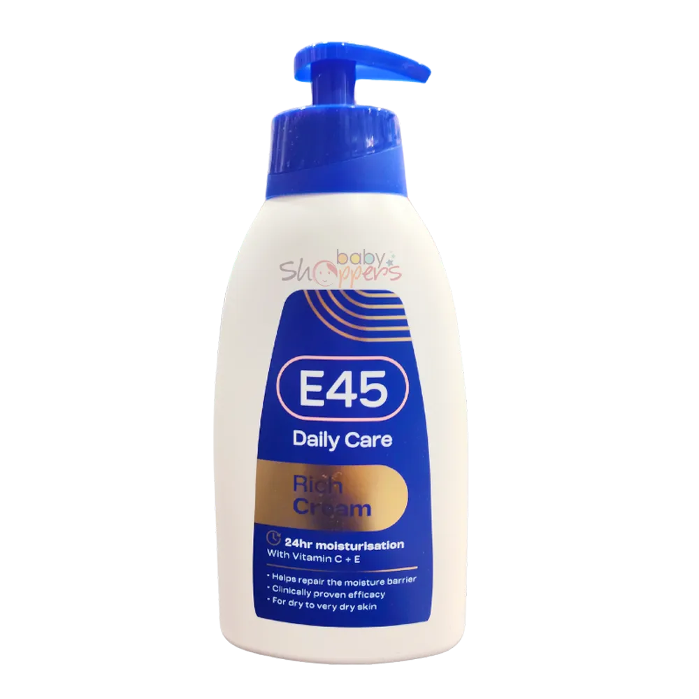 E45 Daily Care Moisturisation Rich Cream 400ml E45 Daily Care Moisturisation Rich Cream 400ml E45 Daily Care Moisturisation Rich Cream 400ml