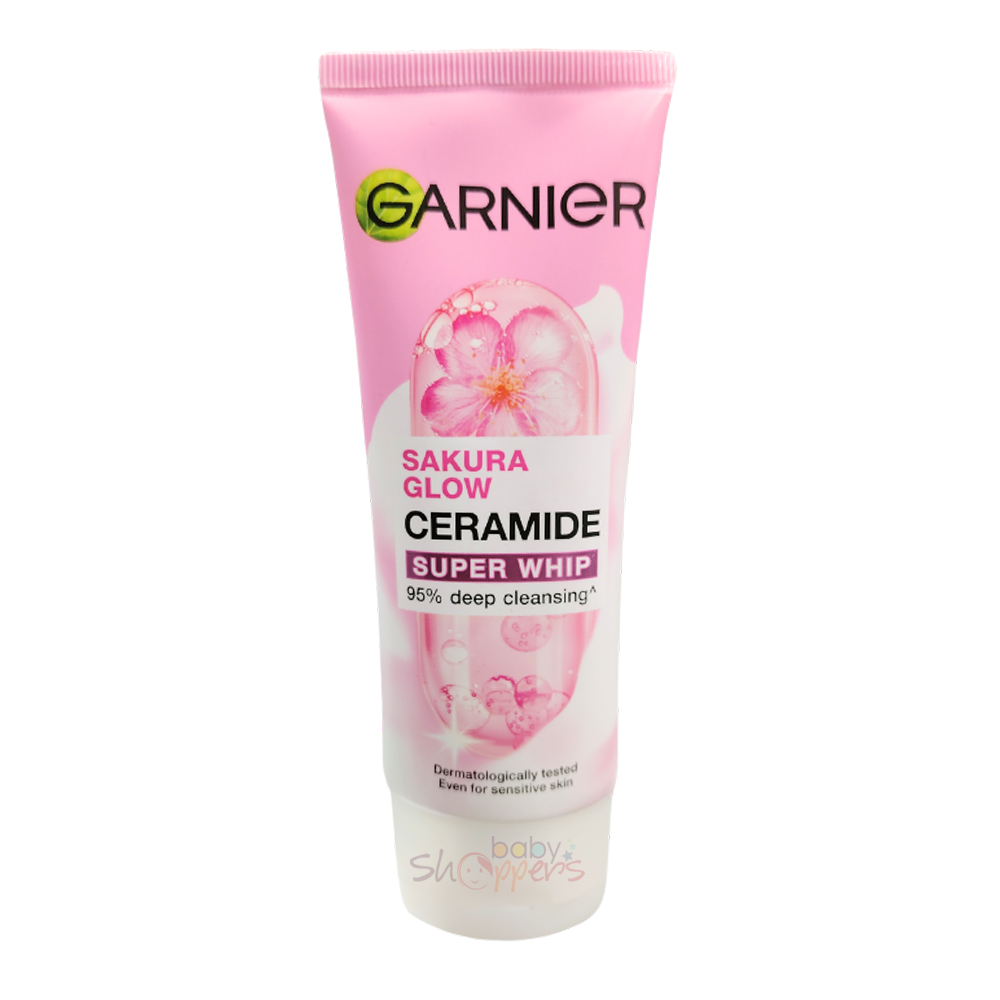 Garnier-Sakura-Glow-Ceramide-Super-Whip-Deep-Cleanser-100ml Garnier Sakura Glow Ceramide Super Whip Deep Cleanser 100ml Garnier Sakura Glow Ceramide Super Whip Deep Cleanser 100ml
