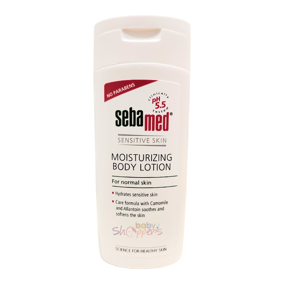 he Sebamed Moisturizing Body Lotion 200ml is a dermatologist-recommended, pH 5.5 balanced formula designed for sensitive, normal to oily skin he Sebamed Moisturizing Body Lotion 200ml is a dermatologist-recommended, pH 5.5 balanced formula designed for sensitive, normal to oily skin