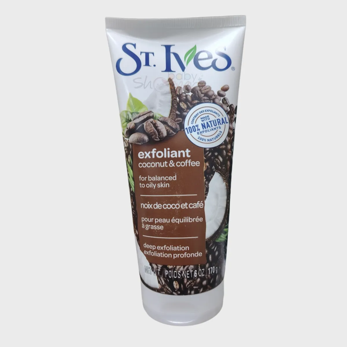 St.Ives Eexfoliant coconut & coffee scrub wash 170gm St.Ives Exfoliant coconut & coffee scrub wash 170gm
