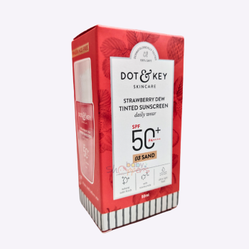 Dot & Key Strawberry Dew Tinted Sunscreen SPF50+ 50ml, tinted sunscreen with SPF 50+ for glowing, protected skin