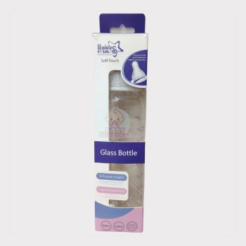 Babies Cosmos Soft Touch Glass feeder 6m+ 240ml