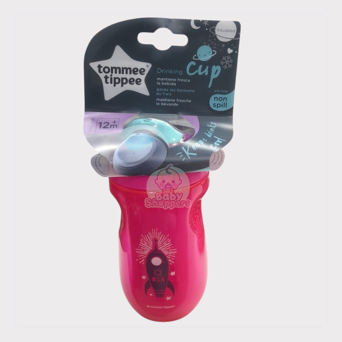 Tommee Tippee Non Spill Drinking Cup 12m+ pink Tommee Tippee Non Spill Drinking Cup 12m pink Tommee Tippee Anti Fuite Non Spill Drinking Cup 12m+ 260ml