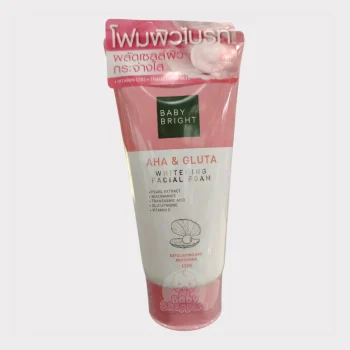 Baby Bright Aha & Gluta Whitening Facial Foam 120g