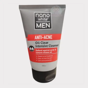 Nano White Men Anti Acne Oil Clear Intensive Cleanser 100ml