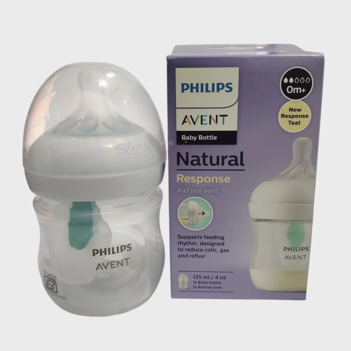 Philips Avent Natural Response AirFree Vent Feeding Bottle 125ml Philips Avent Natural Response AirFree Vent Feeding Bottle 125ml 1 Philips Avent Natural Response AirFree Vent Feeding Bottle 125ml