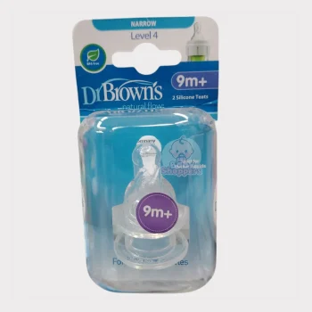 Dr. Browns Natural Flow Narrow 2 Silicon Teats 9m+