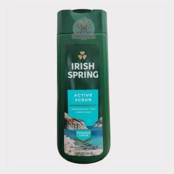 Irish Spring Active Scrub Moisturizing Face & Body Wash 591ml