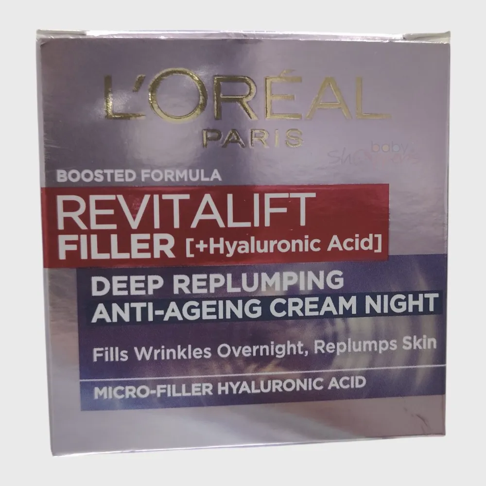 Loreal Revitalift Filler Deep Replumping Anti-Ageing Night Cream 50ml Loreal Revitalift Filler Deep Replumping Anti Ageing Night Cream 50ml 1 Loreal Revitalift Filler Deep Replumping Anti-Ageing Night Cream 50ml
