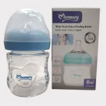 Momeasy Wide Neek Glass Feeding Bottle 0M+ 120ml 1 Momeasy Wide Neek Glass Feeding Bottle 0M+ 120ml