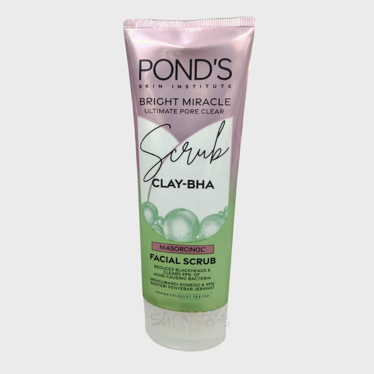 Ponds Bright Miracle Ultimate Pore Clear Clay BHA Facial Scrub 100g Ponds Bright Miracle Ultimate Pore Clear Clay BHA Facial Scrub 100g 1 Ponds Bright Miracle Ultimate Pore Clear Clay BHA Facial Scrub 100g
