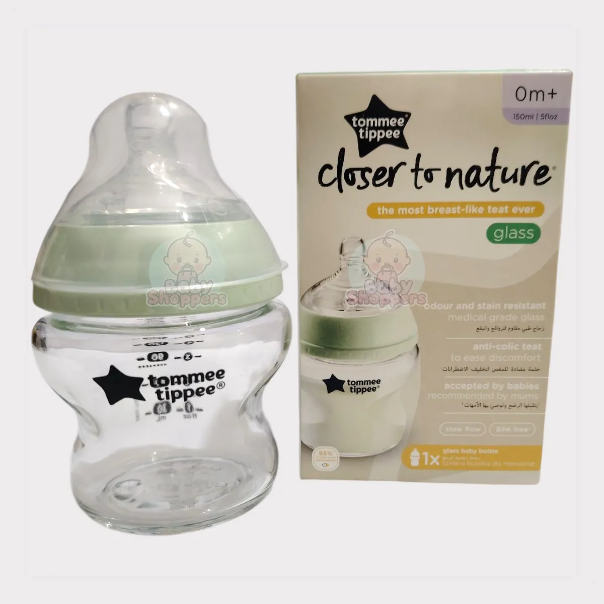 Tommee Tippee Closer to Nature Glass Feeder 0M+ 150ml Tommee Tippee Closer to Nature Glass Feeder 0M 150ml Tommee Tippee Closer to Nature Glass Feeder 0M+ 150ml