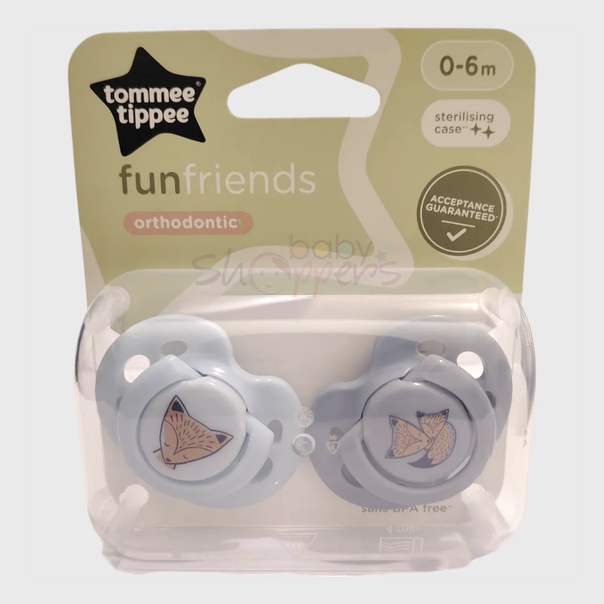 Tommee Tippee funfriends Orthodontic Soothers 0-6 month Tommee Tippee funfriends Orthodontic Soothers 0 6 month Tommee Tippee funfriends Orthodontic Soothers 0-6 month