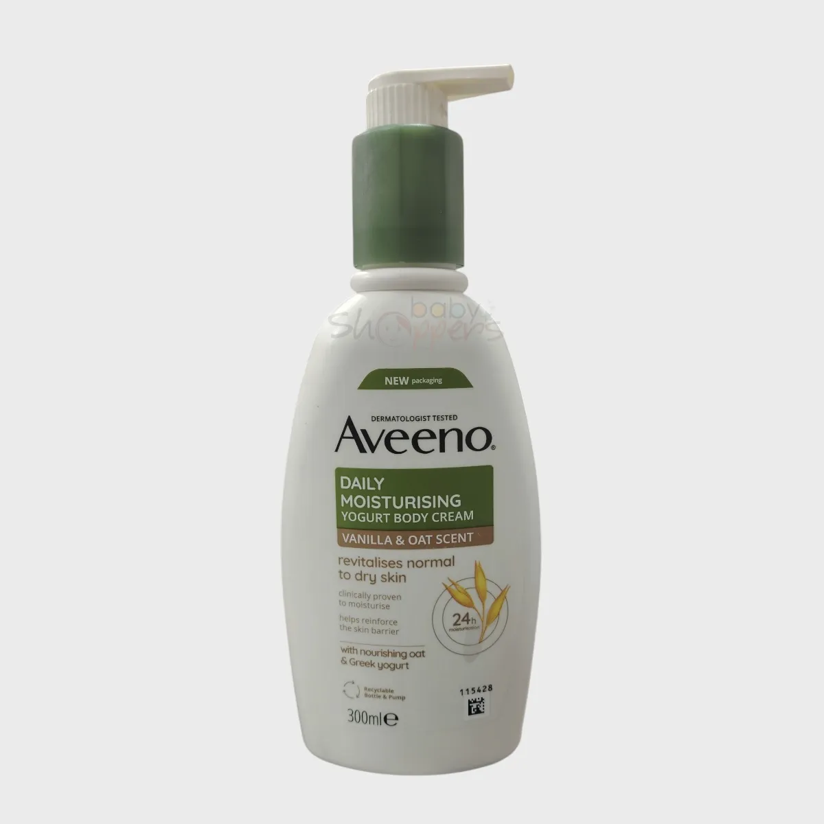 Aveeno Daily Moisturising Yogurt Body Cream with Vanilla & Oat Scent 300ml Aveeno Daily Moisturising Yogurt Body Cream with Vanilla & Oat Scent 300ml
