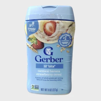 Gerber Lil Bits Oatmeal Banana Strawberry Cereal 227g
