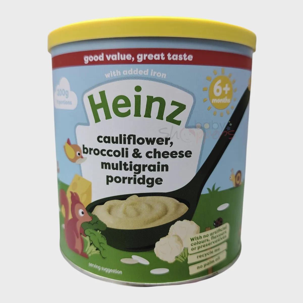 Heinz Cauliflower, Broccoli & Cheese Multigrain Porridge 6+ Month 200g Heinz Cauliflower Broccoli Cheese Multigrain Porridge 6 Month 200g Heinz Cauliflower, Broccoli & Cheese Multigrain Porridge 6+ Month 200g