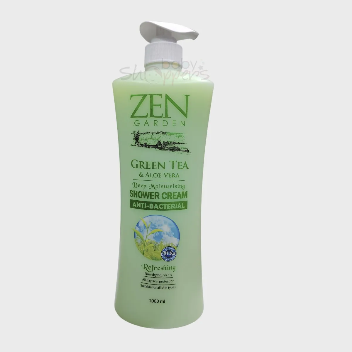 Zen Deep Moisturising Shower Cream Green Tea & Aloe Vera 1000ml Zen Deep Moisturising Shower Cream Green Tea Aloe Vera 1000ml Zen Deep Moisturising Shower Cream Green Tea & Aloe Vera 1000ml
