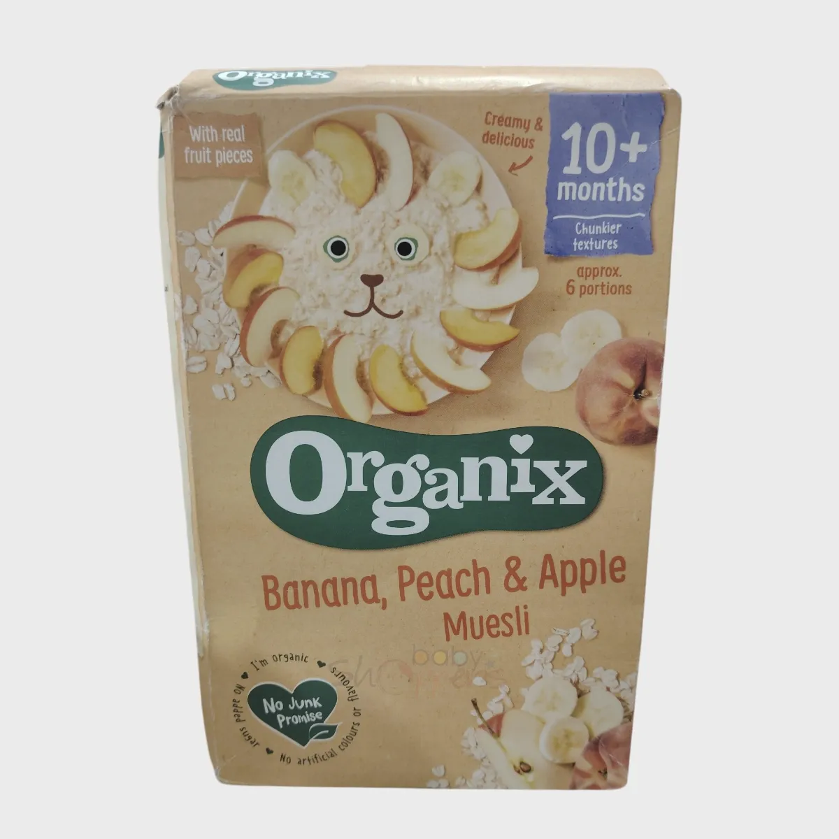 Organix Banana, Peach & Apple Organic Baby Muesli 10+ Months 200G Organix Banana Peach Apple Organic Baby Muesli 10 Months 200G Organix Banana, Peach & Apple Organic Baby Muesli 10+ Months 200G