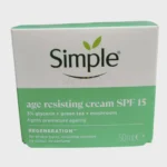 Simple Age Resisting Cream SPF15 50ml 1 Simple Age Resisting Cream SPF15 50ml