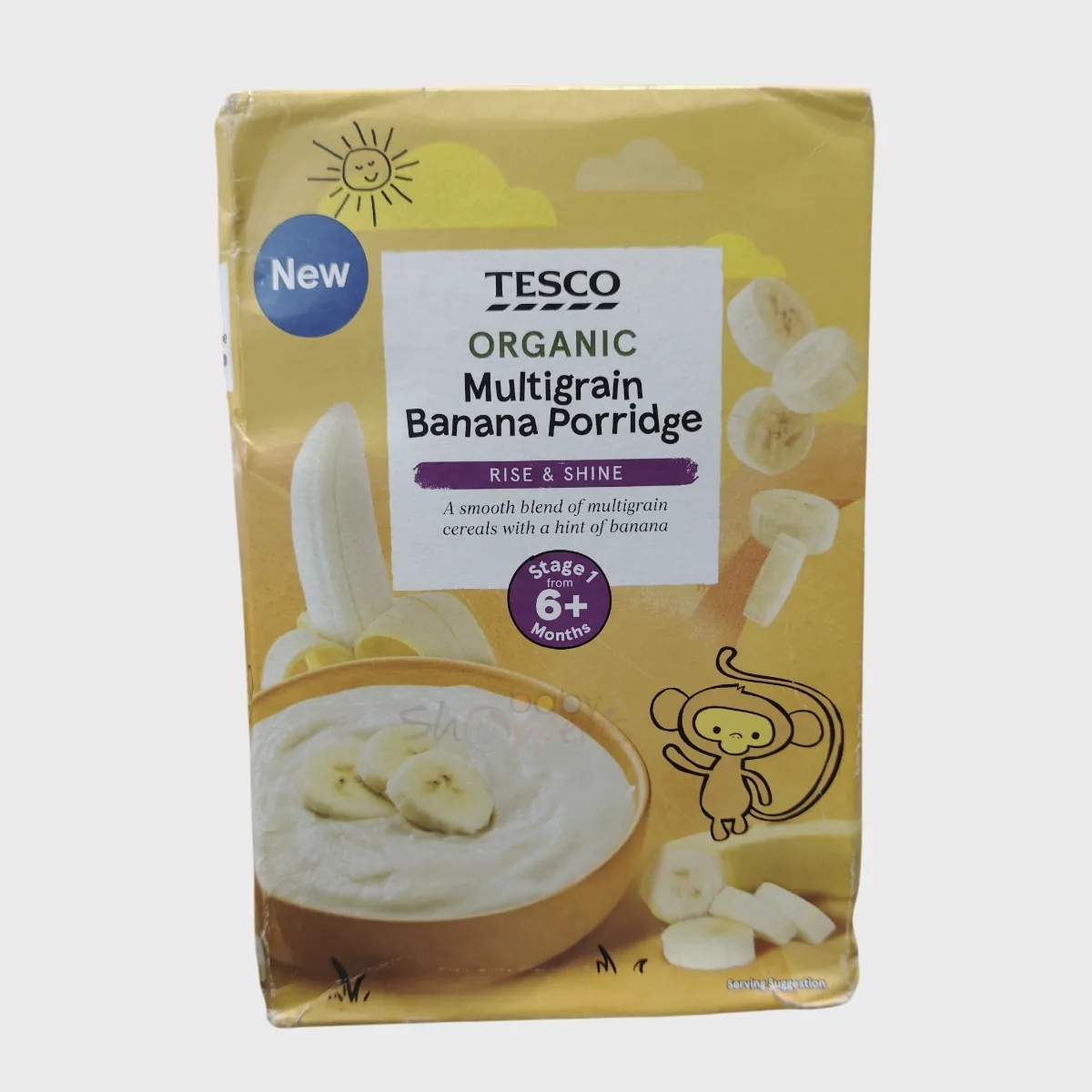 Tesco Organic Multigrain Banana Porridge 6+ Months 120g Tesco Organic Multigrain Banana Porridge 6 Months 120g Tesco Organic Multigrain Banana Porridge 6+ Months 120g
