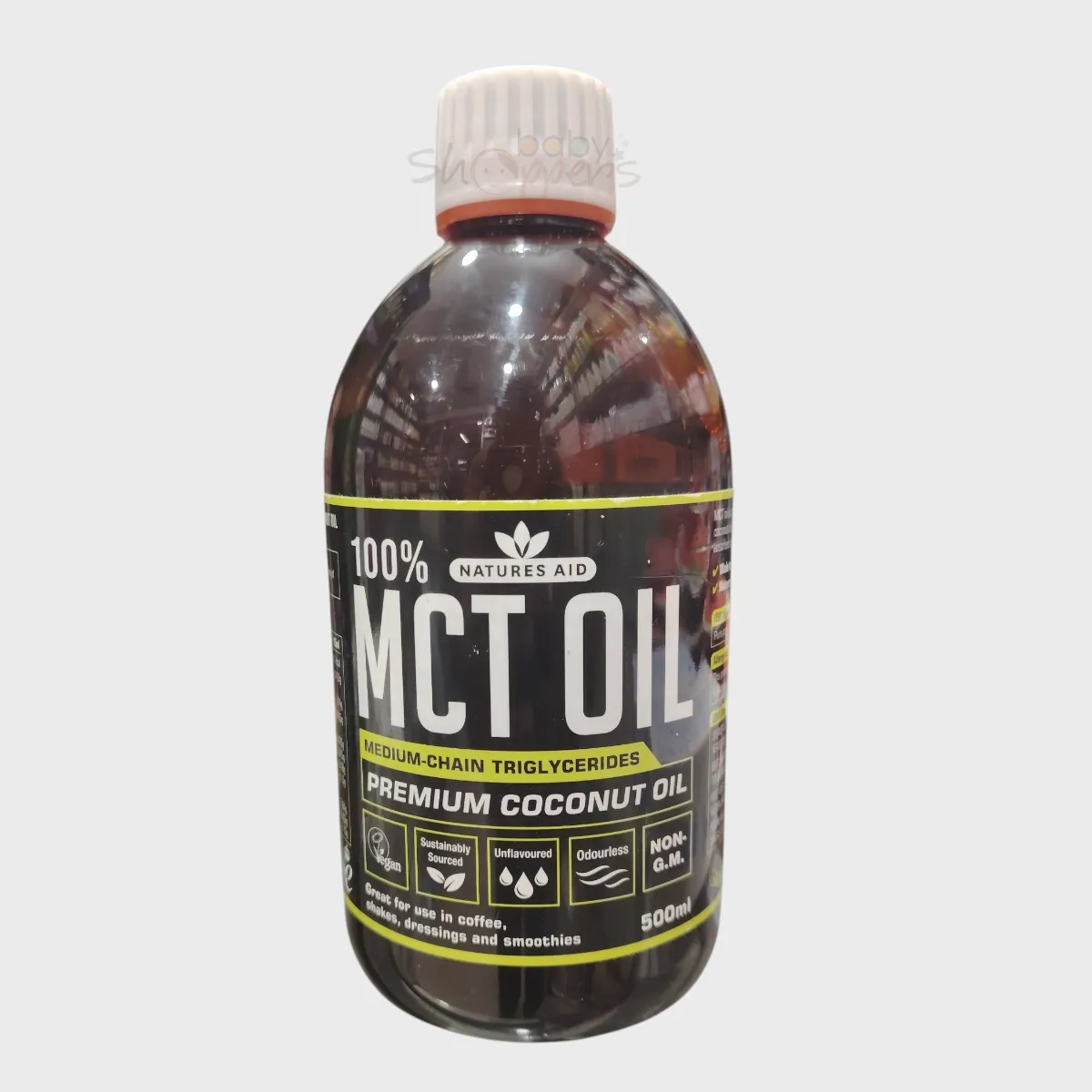Natures Aid 100 Percent MCT Oil Premium Coconut Oil 500ml Natures Aid 100 Percent MCT Oil Premium Coconut Oil 500ml
