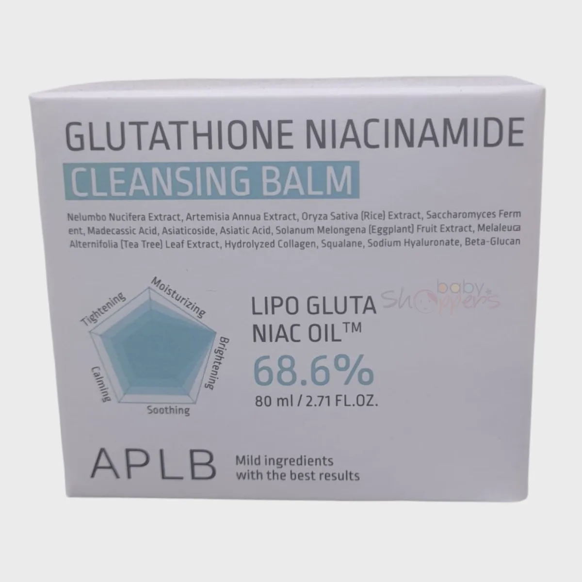 APLB Glutathione Niacinamide Cleansing Balm 80ml APLB Glutathione Niacinamide Cleansing Balm 80ml