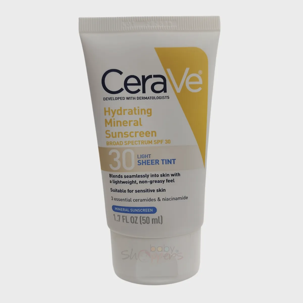 CeraVe Hydrating Mineral Sunscreen SPF30 Light Sheer Tint 50ml CeraVe Hydrating Mineral Sunscreen SPF30 Light Sheer Tint 50ml