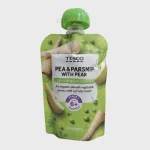 Tesco Baby Organic Pea & Parsnip With Pear Pouch 6m+ 100g 1 Tesco Baby Organic Pea & Parsnip With Pear Pouch 6m+ 100g