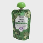Tesco Organic Green Veggies Pouch 6m+ 100g 1 Tesco Organic Green Veggies Pouch 6m+ 100g