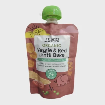 Tesco Organic Veggie & Red Lentil Bake 7m+ 130g